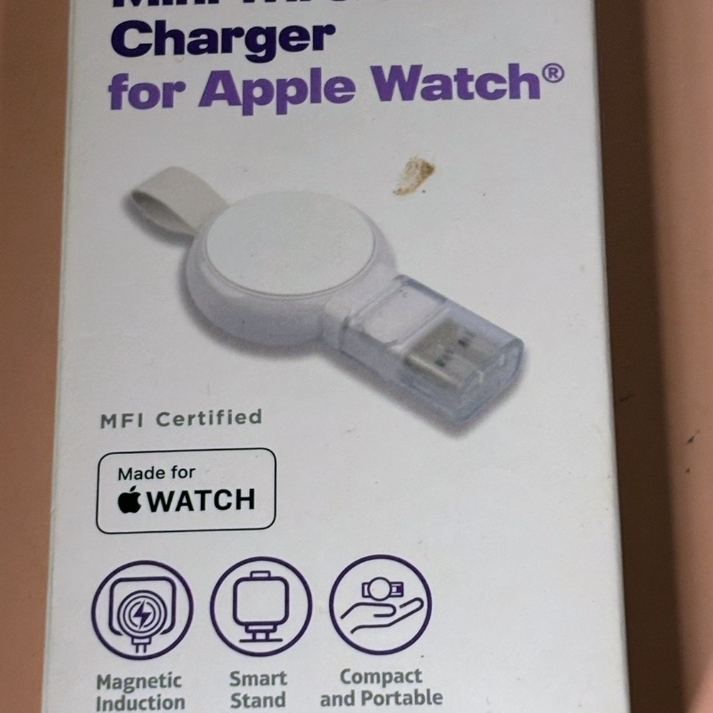 Apple White Mini Magnetic Charger for Apple Watch